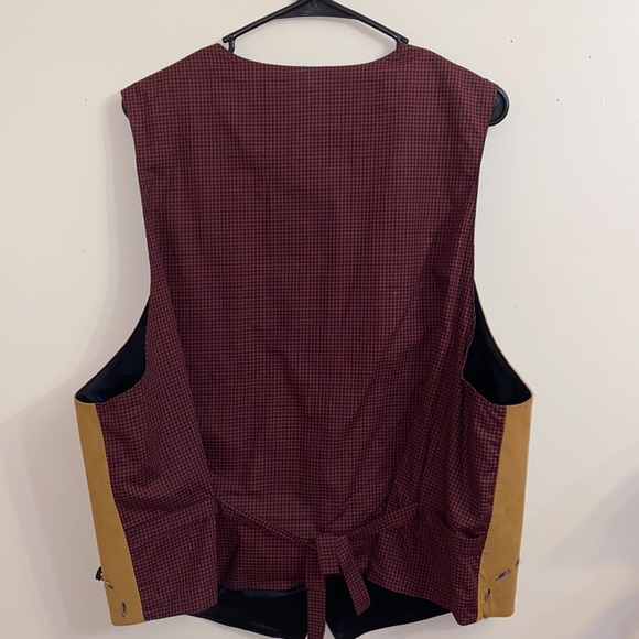 Vintage Dunnington Cowboy Suede Like Vest Size XL - Picture 2 of 10